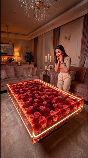 Entire Table with REAL Red & Pink Roses! 🌹✨#shorts #trending