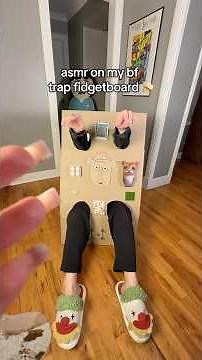 Is this the perfect fidget board for him? 🤔 #fidgetboard #diy