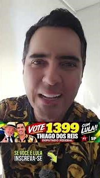 It's Lula 13 FOURTH TERM and Thiago dos Reis 1399 in SP!