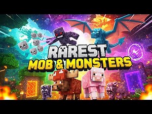 "All Rare Mobs Collected! 😱 | Minecraft epic mob & monster collection