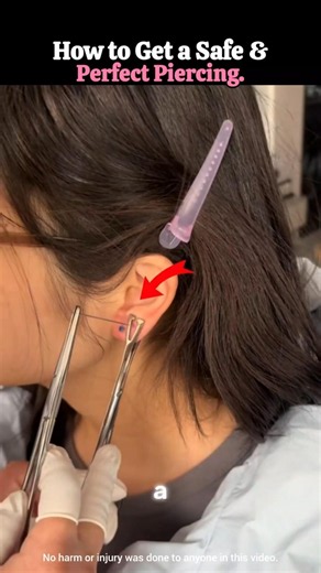 ​How to Get a Safe & Perfect Piercing #shorts