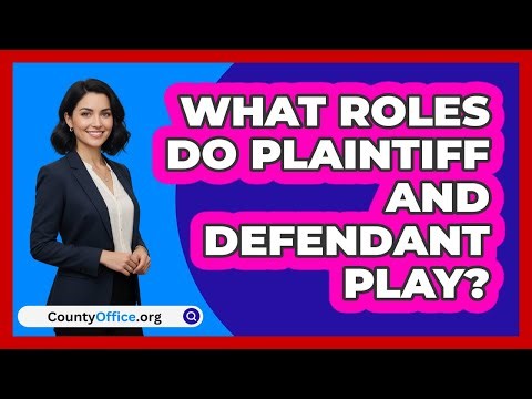 What Roles Do Plaintiff And Defendant Play?