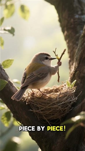 How Do Birds Build Nests? 🐦🏠 #educationforkids #kidslearning #funlearning #birds #shorts