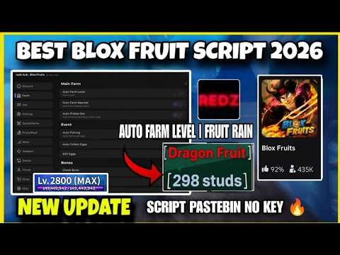 REDZ HUB Script Blox Fruits Mobile 2026 | AUTO FARM, FAST ATTACK, RAID | No Key Redz Hub New Update