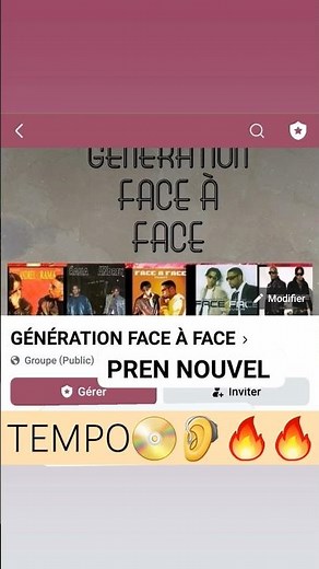 TEMPO ZOUK GENERATION FACE À FACE ;TITRE DE FACE À FACE JIM RAMA PATRICK ANDREY