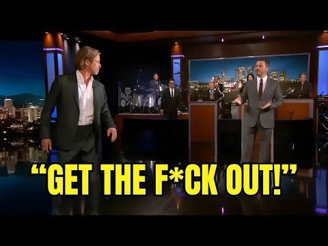 Jimmy Kimmel Kicks Brad Pitt Out After Heated Live Argument