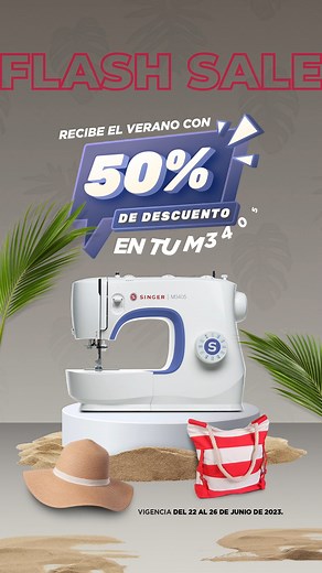 Crea tu #outfit de verano con la máquina SINGER® M3405. ☀ 🌴 🌊 #amomisinger #sewingtips #sewing #summer | Singer México