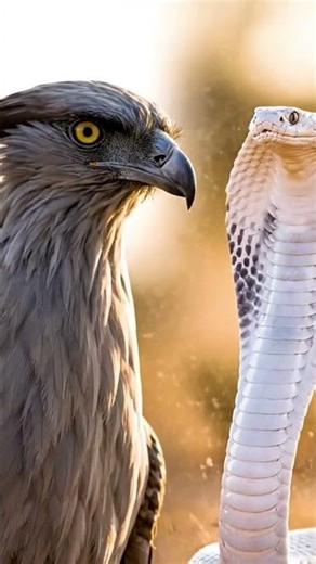 Desert Duel: The Secretary Bird and the White Cobra