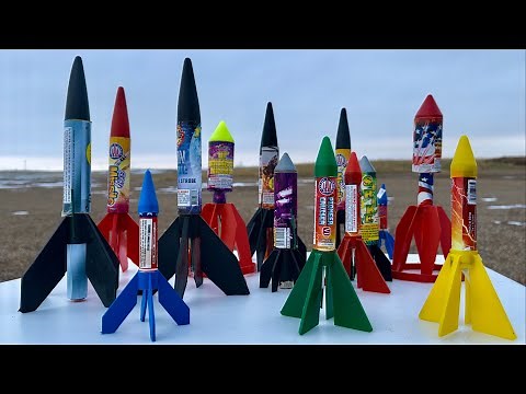 TESTING DIFFERENT TYPES OF FIREWORK MISSILES!