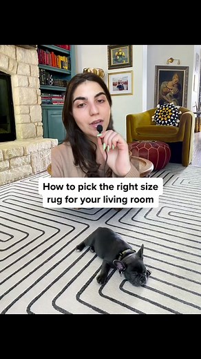 How to pick the right size rug for your living room. 📐 #decortips #livingroomdecor #rugsizetips #rugsize101 #rugsizeguide #greenscreen #rugtok #rugtiktok