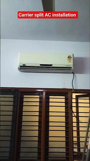 carrier split AC installation