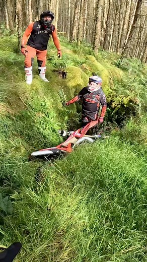 He’s gone 👀🤣 #enduro #jump #fail #funny #trending #motocross | Midwest MX