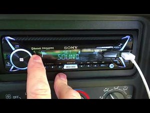 How To Set Clock Time And Turn Off Beep On Sony MEX Car Stereo
