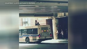 VIDEO: Man on top of moving CTA bus in Lincoln Park
