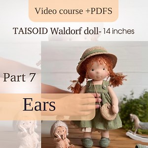 Ears Part 7 From Video Tutorial on Making a Waldorf Doll With a PDF Instructions for a 14-inch Doll Fabric Doll INSTANT DOWNLOAD - Etsy