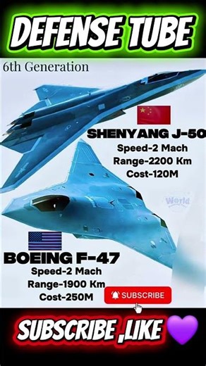 6th Generation Fighters Revealed: Speed, Range & Cost#youtubeshorts #history