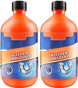 Kitchen Unblocker-Pipeline Dredging Agent, Drain Clog Agent, Foaming Lemon Drain Cleaner, MOMENG Pipe Unclogging Agent, Powerful Pipe Dredging Agent, Toilet Sink Clean