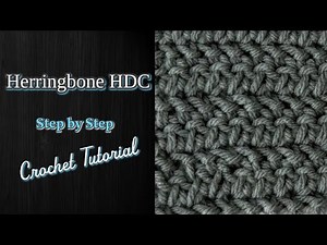 Herringbone Half Double Crochet Stitch | Easy Tutorial for Beginners!