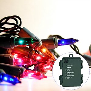 Christmas String Lights Battery Operated,Waterproof Twinkle Fairy Lights with 8 Modes & Timer for Outdoor Indoor Decorations, Multicolor (3M/9.8ft 30 LED) - Walmart.com