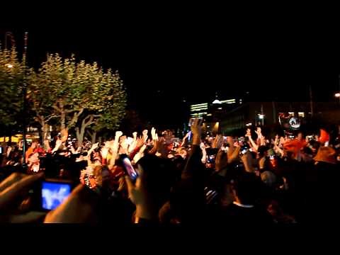 2010 World Series Final Out Reaction from Civic Center, San Francisco