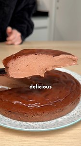 1.6M views · 16K reactions | YOGURT AND CHOCOLATE  "CHEESECAKE" • INGREDIENTS: 14 oz Greek yogurt 12 oz dark chocolate 6 eggs How to make it: 1 Melt the chocolate and mix it with yogurt and eggs. 2 Pour the mixture into a round container. 3 Cook for 30 minutes at 155°C (311°F) in the air fryer.You won't believe how delicious this is! #dessert #deliciousdesserts #easyrecipes #chocolate #homemade #healthydesserts#cheesecake | TastyIri | Facebook