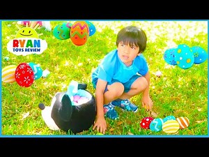 Easter Egg Hunt Surprise Toys for Kids at the Farm with Ryan ToysReview! - Videos For Kids