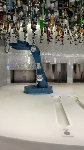Take A Look At The Cool Robot Barman On Royal Caribbean