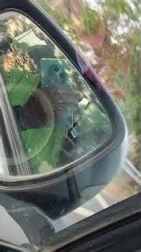 Beauty of sun setting through a running car mirror.