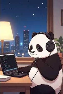 Programmer Panda! 🐼 Writing Code & Vibing#Shorts #Coding #Programming #Developer #Cute #Animation