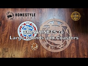 Homestyle Customs Ornaments to Coasters or rounds tutorial