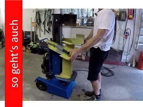 Holzspalter Scheppach Ox 2 Ölwechsel und Testlauf; Wood Splitter maintenance oil change and test run