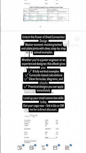 eBook:✔️9 fully worked examples✔️ Eurocode-based calculations✔️ Clean formulas, diagrams, and checks