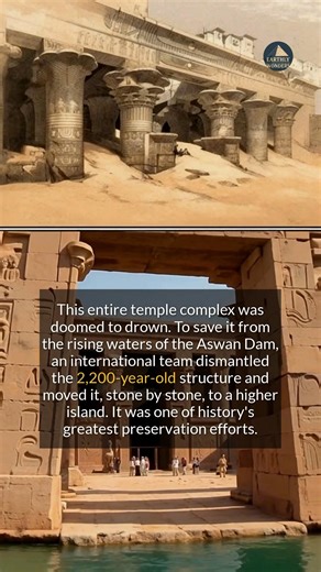 An ancient Egyptian temple was moved stone by stone to save it from a man-made flood. #history #egypt #ancienthistory #archaeology | Earthly Wonders