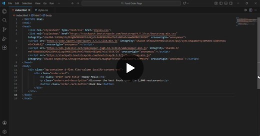 HTML, CSS Bootstrap Practice: Food Order UI with NxtWave | Malla Jyothi Prakash posted on the topic | LinkedIn