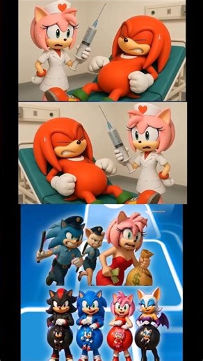 Scary Sonic Vs Scary Shadow Vs Scary Silver_Tiles Hop_shorts_coffindance