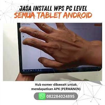 How to install WPS Office PC level on an Android tablet using the supporting application WA 08228...