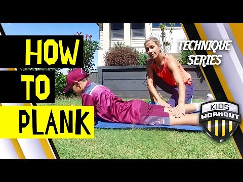 Kids Workout - How To Plank