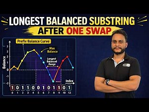 Longest Balanced Substring After One Swap | Leetcode 3900