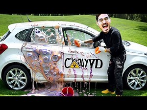 Making Biggest Elephant Toothpaste In Car Crazy Experiment