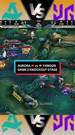 AURORA 🇹🇷 vs 🇲🇲 YANGON - GAME 2 || HIGHLIGHTS KNOCKOUT STAGE M7 #MLBBM7 #MLBB #fyp #viral #trending