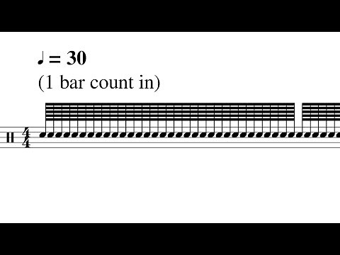 How one bar of 128th notes sounds at 30bpm