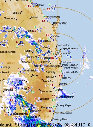 66K views · 394 reactions | Check out the rotation on the 512 km radar at the moment | SEQ Weather | Facebook