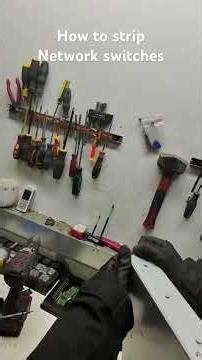 How to dismantle and sort network switches , and the parts inside them !