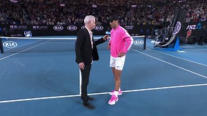 Advancing to his 12th #AusOpen quarterfinal, Rafa Nadal pays tribute to the late Kobe Bryant. #AO2020 | Australian Open