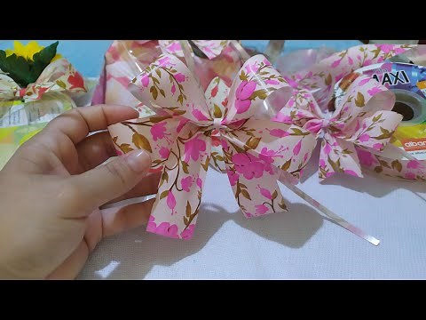 COMO FAZER LAÇO PARA PRESENTE FÁCIL E RÁPIDO ( PASSO A PASSO)