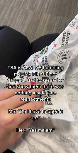 Kelly Welch TSA Pickle Incident