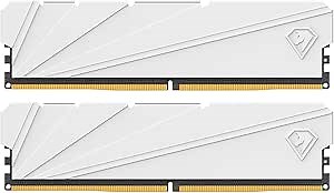Netac DDR4 DRAM 32GB Kit16GBx2 C16 3200MHz XMP 2.0 Dual Channel RAM (PC4-25600) 1.35V 288-Pin Upgraded Aluminum Heat Sink Ideal for Gaming Computer Upgrade - Shadow S