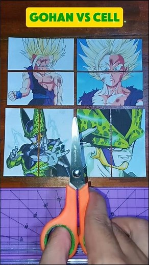 How to make Endless Gohan Vs Cell - Dragon Ball Card | Game #dragonball #shorts #gohan #satisfying