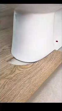 How to install vinyl plank flooring around toilet pot