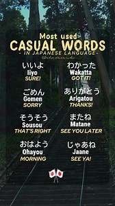 MOST USED CASUAL WORDS 🎌🇯🇵 #learn #Vocabulary #japan #fblifestyle #japaneselanguage #holiday | Nihon Daisuki 2.0